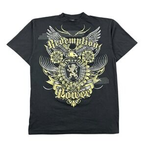 Vtg Y2K Redemption Power T Shirt Men 3XL Black Urban Hip Hop Streetwear 2000s